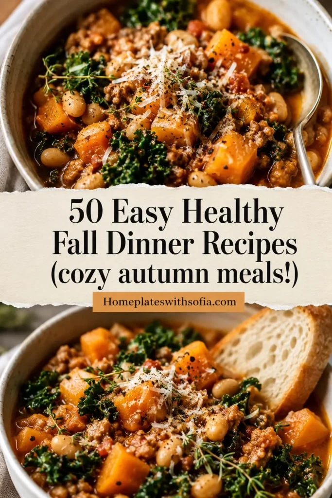 50 Easy Healthy Fall Dinner Recipes (cozy autumn meals!)