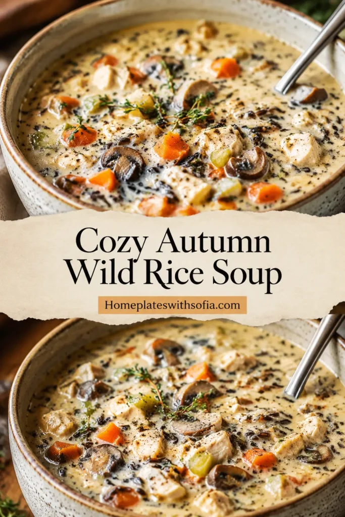 Cozy Autumn Wild Rice Soup