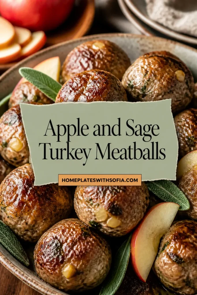 Apple and Sage Turkey Meatballs – Perfect for Fall