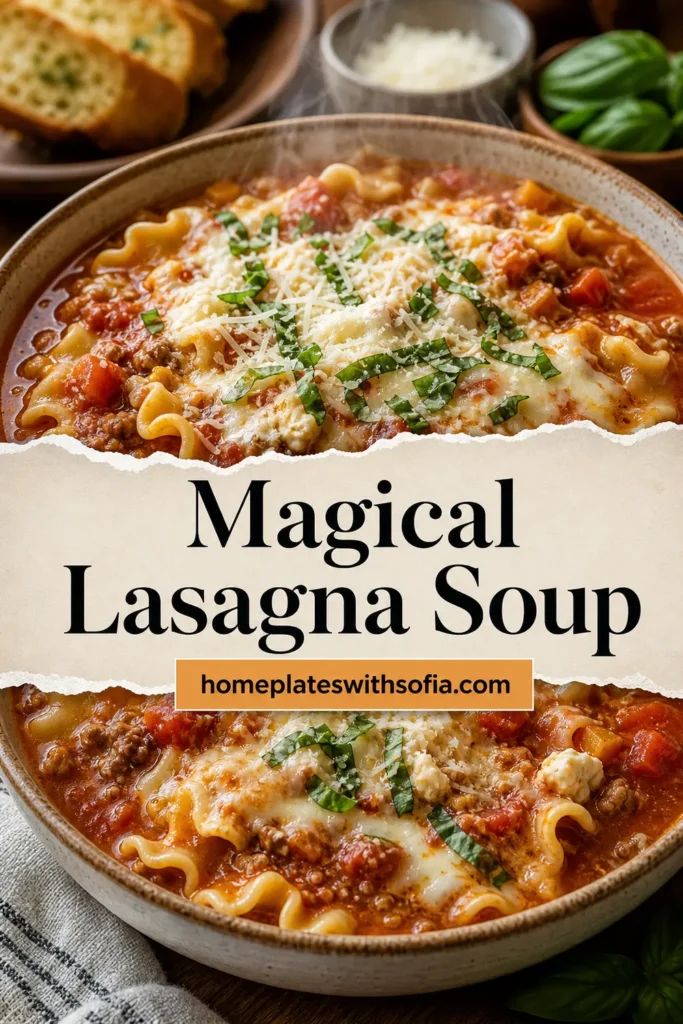 Magical Lasagna Soup — A Cozy Hug in a Bowl