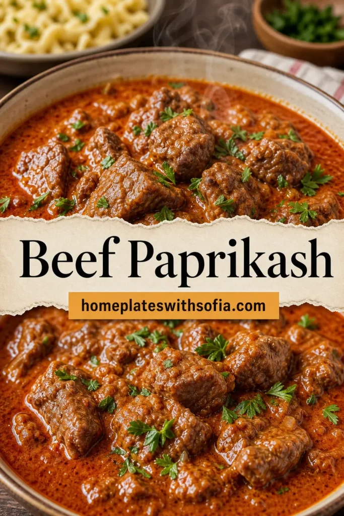 Beef Paprikash - The Jam Jar Kitchen