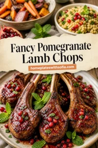 Fancy Pomegranate Lamb Chops