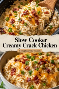 Slow Cooker Creamy Crack Chicken