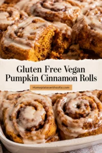 Gluten Free Vegan Pumpkin Cinnamon Rolls