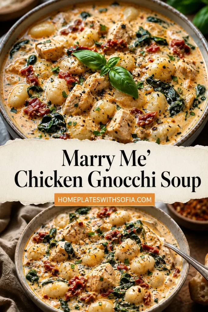 'Marry Me’ Tuscan Chicken Gnocchi Soup