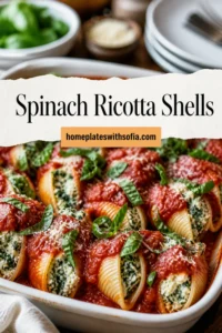 Easy Spinach Ricotta Stuffed Shells