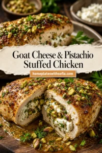 Goat Cheese and Pistachio Stuffed Chicken - Iowa Girl Eats