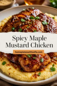 Spicy Maple Mustard Chicken with Creamy Polenta - The Original Dish