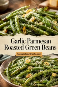 Garlic Parmesan Roasted Green Beans