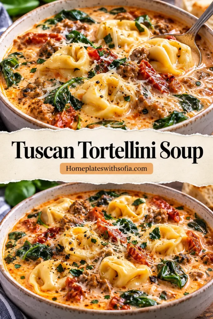 Tuscan Tortellini Soup