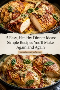 5 Easy, Healthy Dinner Ideas: Simple Recipes You'll Make Again and Again