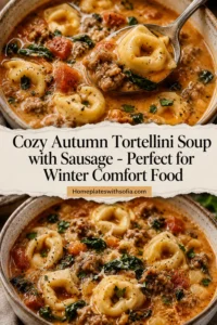 Cozy Autumn Tortellini Soup with Sausage - Perfect for Winter Comfort Food