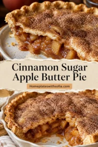 Cinnamon Sugar Apple Butter Pie