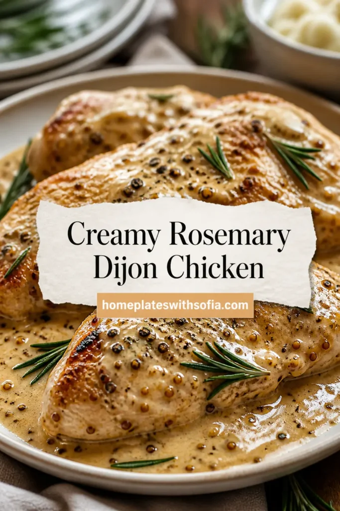 Creamy Rosemary Dijon Chicken