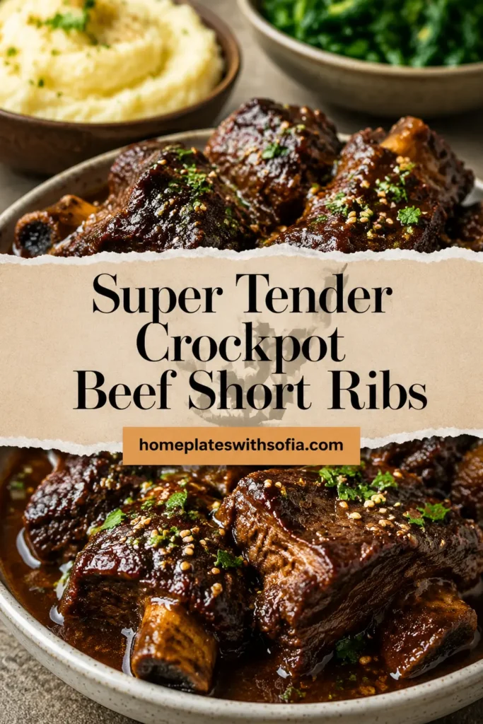 Super Tender Crockpot Beef Short Ribs