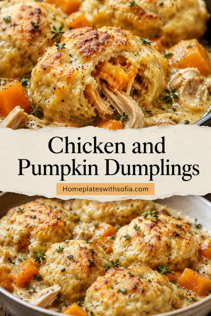 Chicken and Pumpkin Dumplings