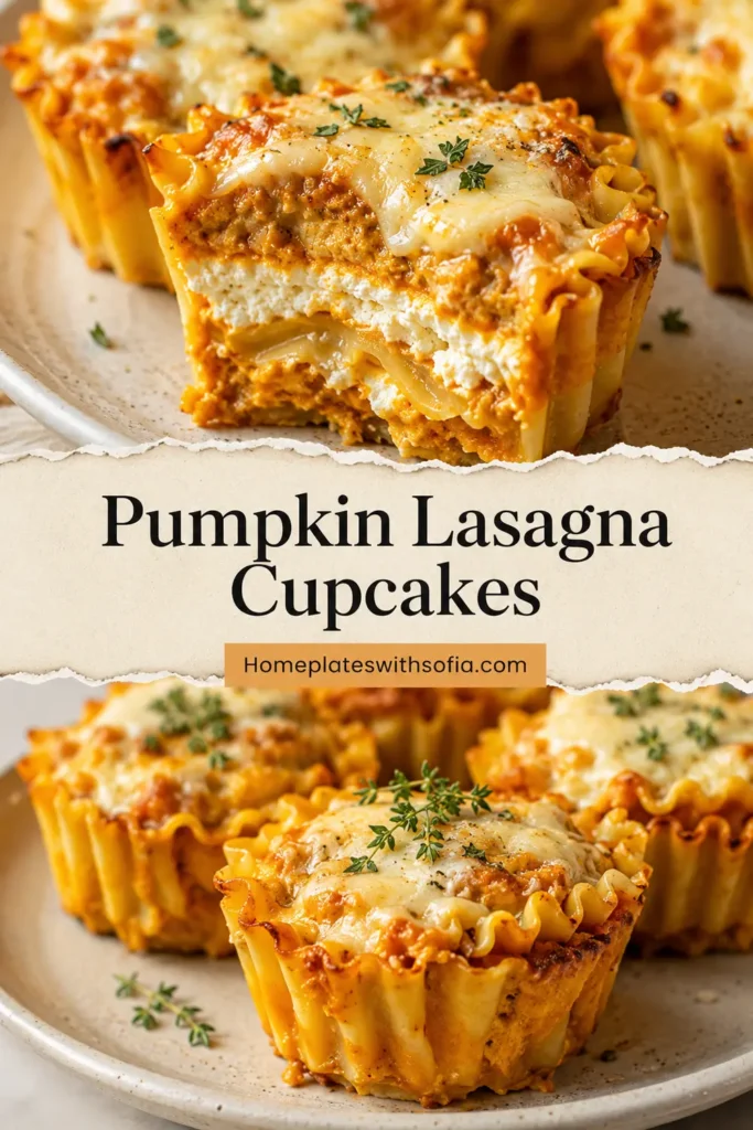 Pumpkin Lasagna Cupcakes