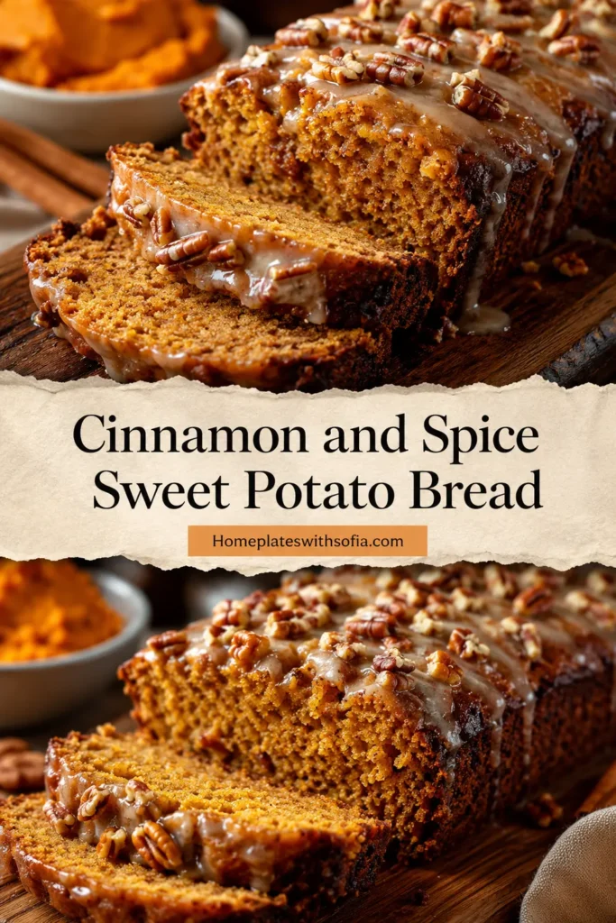 Cinnamon and Spice Sweet Potato Bread