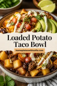 Loaded Potato Taco Bowl for easy dinners that actually feel satisfying