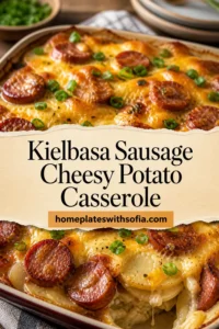 Kielbasa Sausage Cheesy Potato Casserole