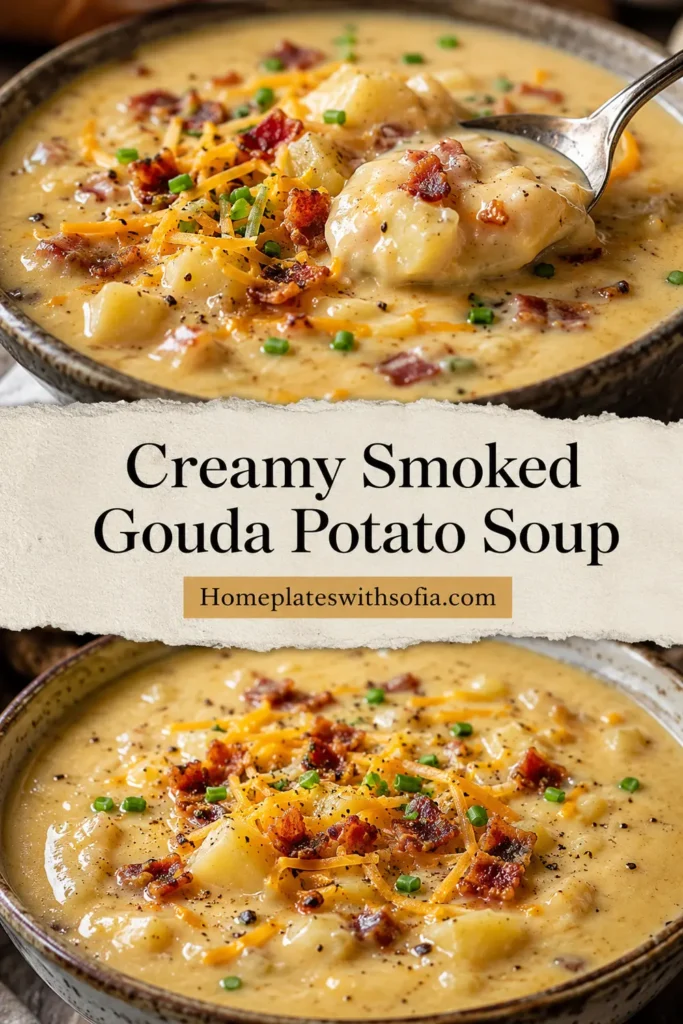 Creamy Smoked Gouda Potato Soup