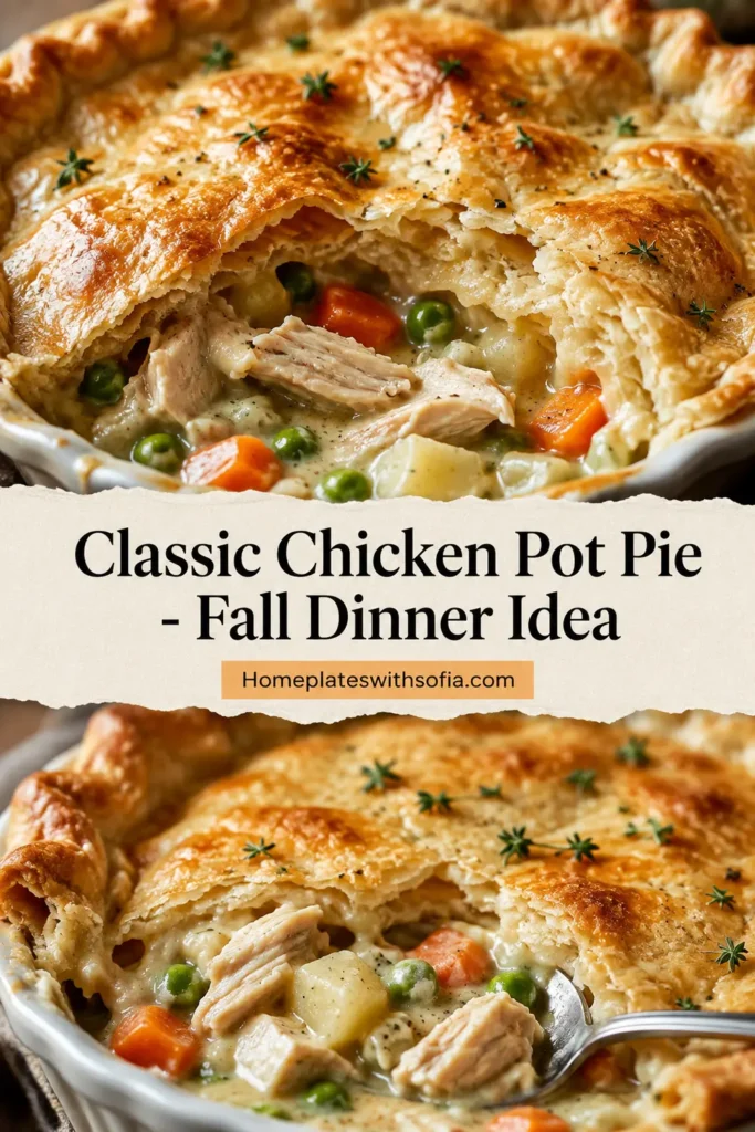 Classic Chicken Pot Pie - Fall Dinner Idea