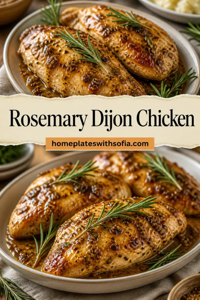 Rosemary Dijon Chicken | Chicken breast dinners, Chicken dishes recipes, Rosemary chicken recipe
