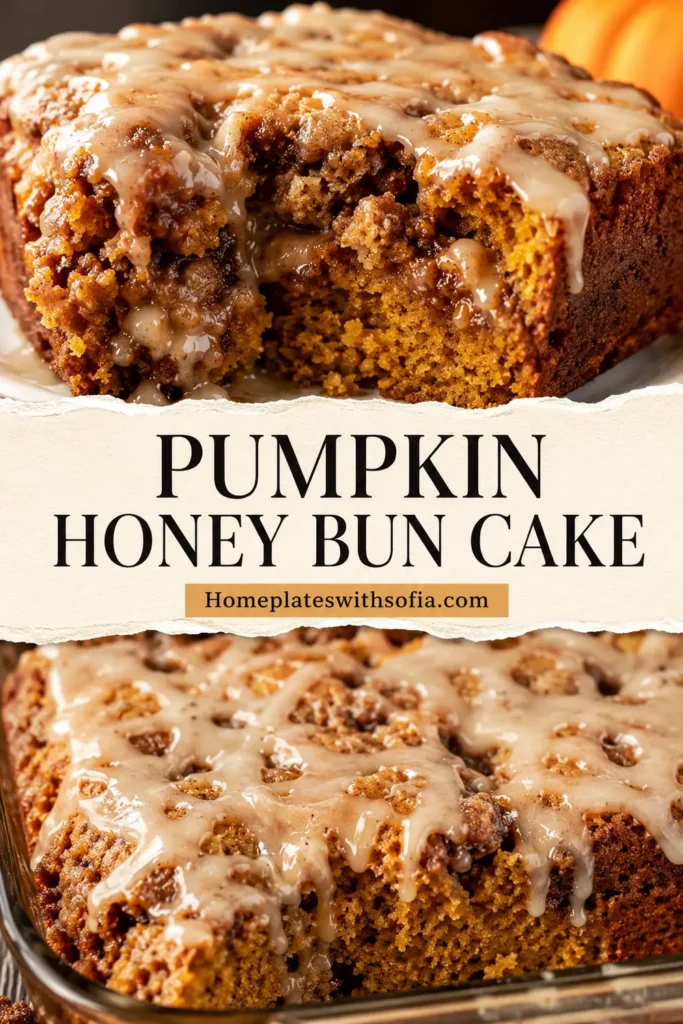 PUMPKIN HONEY BUN CAKE