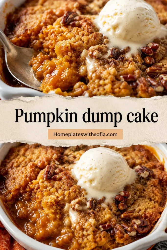 Pumpkin dump cake