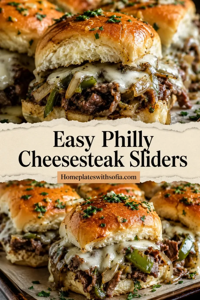 Easy Philly Cheesesteak Sliders