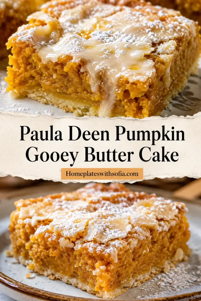 Paula Deen Pumpkin Gooey Butter Cake