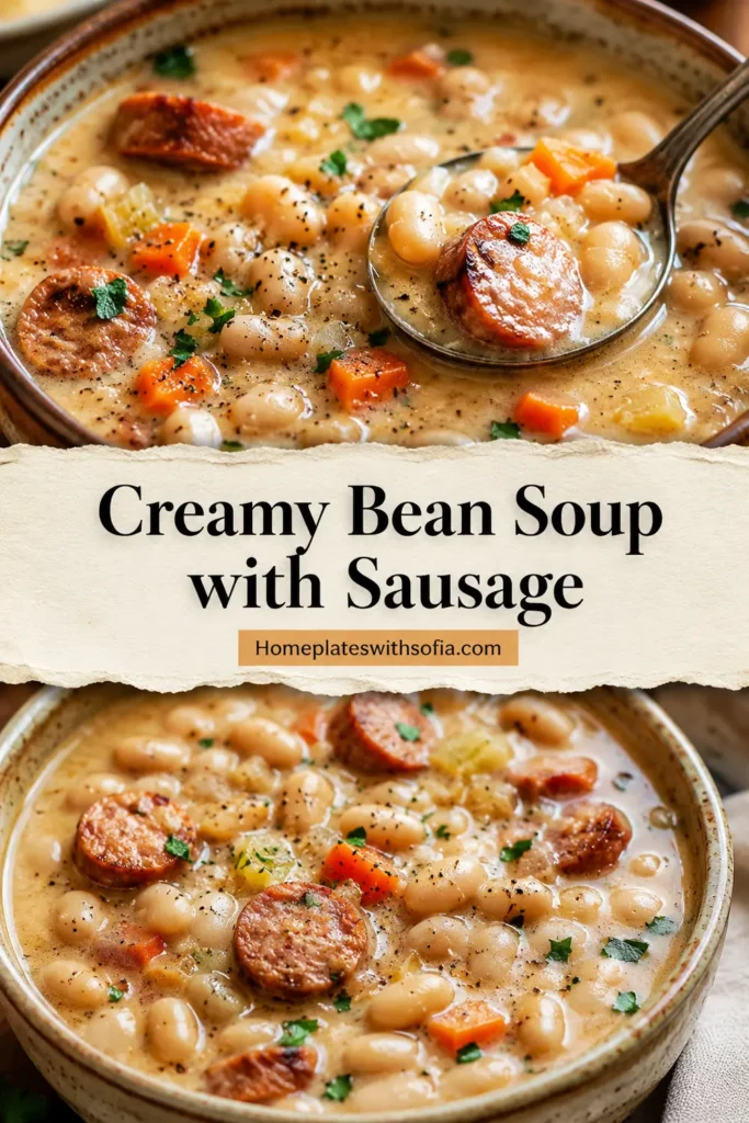 Creamy Bean Soup with Sausage