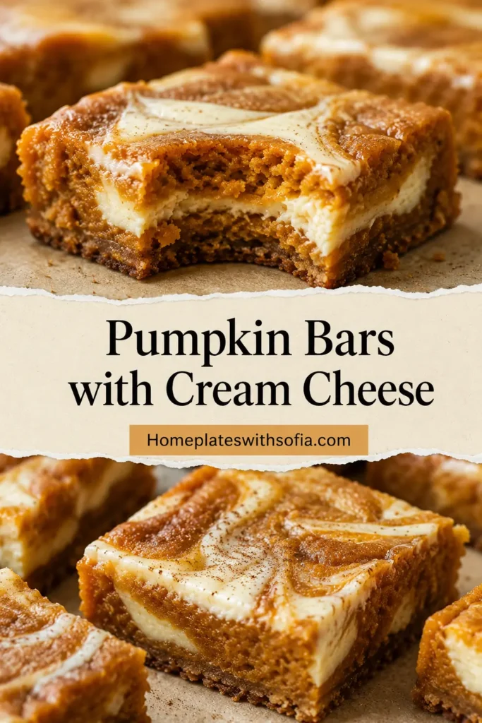 Pumpkin Bars with Cream Cheese