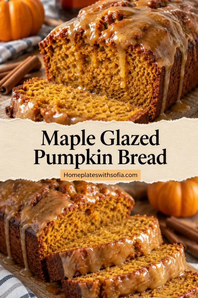 Maple Glazed Pumpkin Bread