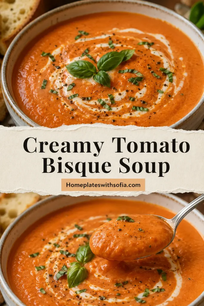 Creamy Tomato Bisque Soup