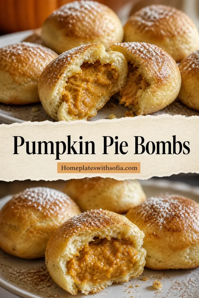 Pumpkin Pie Bombs